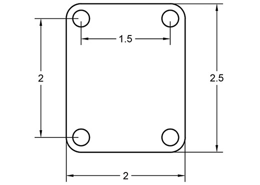 Guitar Neck Plate Dimensions