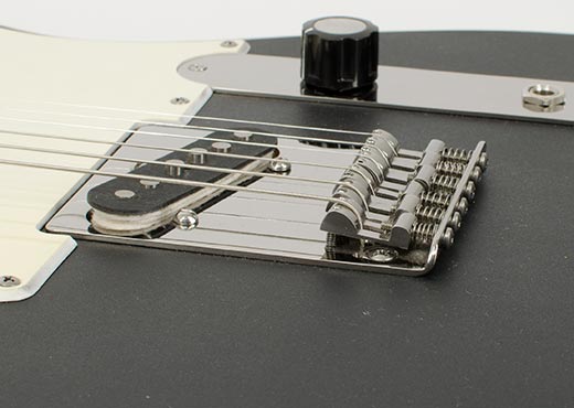 Side view of Modern Titanium Tele Bridge