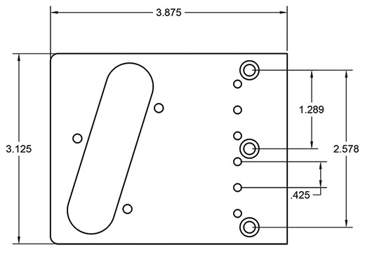 Modern Tele Bridge Dimensions