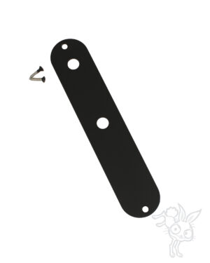 Black ESQ Telecaster Control Plate – RockRabbit Guitars Black ESQ Telecaster Control Plate – RockRabbit Guitars